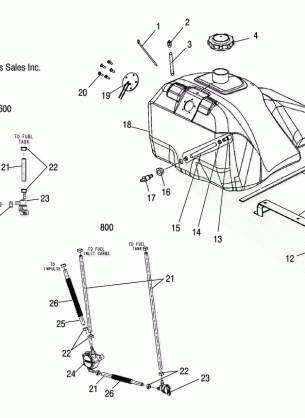 GAS TANK - S05NT6ESA / 6EEA / 6ESB / 6EEB / 8CS / 8CE (4992869286A07)