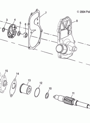 WATER PUMP / OIL PUMP (600) - S05NT6ESA / 6EEA / 6ESB / 6EEB (4992869286C12)