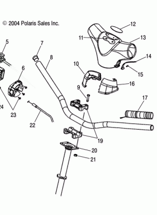 HANDLEBAR - S05NT6ESA / 6EEA / 6ESB / 6EEB / 8CS / 8CE (4992869286B05)