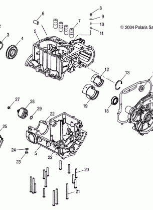 CRANKCASE - S05NT7DS / DE (4992889288C10)