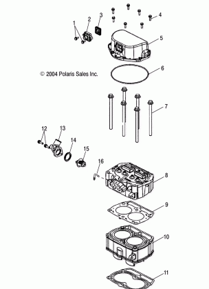 CYLINDER and CYLINDER HEAD - S05NT7DS / DE (4992889288C12)