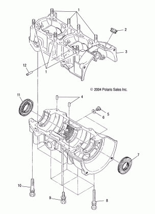 CRANKCASE - S05ND4BS (4992649264C09)