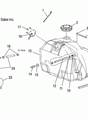 GAS TANK - S05ND4BS (4992649264A04)