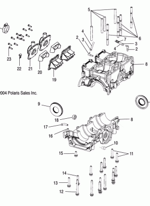 CRANKCASE - S05ND6ES (4992689268C08)