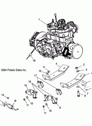 ENGINE MOUNTING - S05ND6ES (4992689268C07)