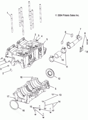 CRANKCASE (700) - S05NP7CS / 7CSA / 7CSB / NE7CS / 7CSA (4993799379D11)