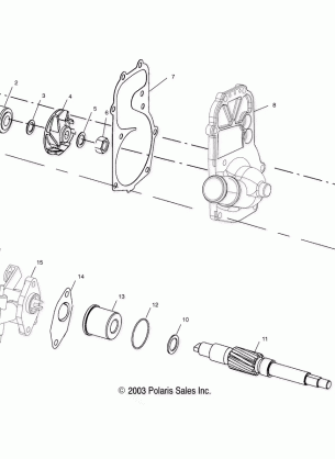 WATER PUMP / OIL PUMP - S04NP5CS / A / B / C / S04NE5CS / S04NP6ES / A / B / C / S04NE6ES (4988618861E03)