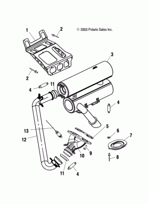 EXHAUST SYSTEM - S04NT7DS (4988498849C07)