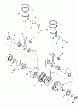 PISTON and CRANKSHAFT - S04NB4BS (4988318831C07)