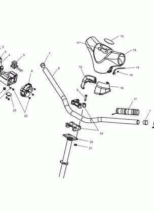 HANDLEBAR - S04NB4BS (4988318831B05)