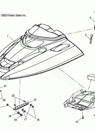 HOOD - S04NX5BS / BE (4988578857A08)