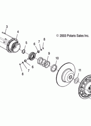 DRIVEN CLUTCH - S04NX5BS / BE (4988578857B13)