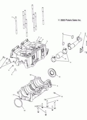 CRANKCASE (700) - S04NX7CS / S04NY7CS / CE (4988598859C13)