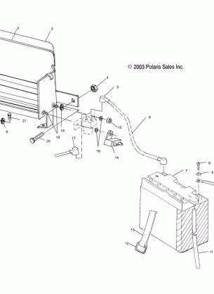 BATTERY BOX - S04SU4BS / BE (4988698869B14)