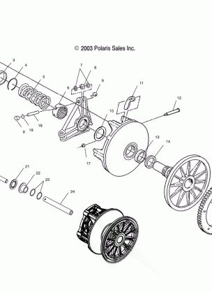 DRIVE CLUTCH - S04SU4BS / BE (4988698869B12)