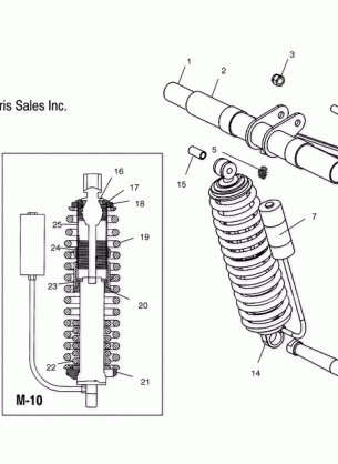 TORQUE ARM REAR (M-10) - S04ND4BS / BSA (4988678867C03)