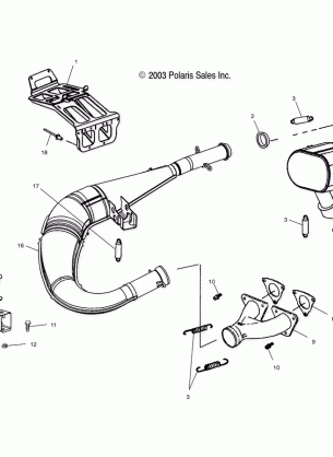 EXHAUST SYSTEM - S04ND5BS (4988358835C03)