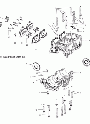 CRANKCASE - S04ND6ES / ESA / ESB (4988638863C10)