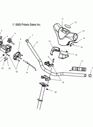 HANDLEBAR - S04ND6ES / ESA / ESB (4988638863B04)