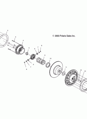 DRIVEN CLUTCH - S04ND6ES / ESA / ESB (4988638863B14)