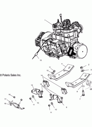 ENGINE MOUNTING - S04ND6ES / ESA / ESB (4988638863C09)