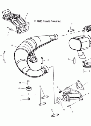 EXHAUST - S04ND6ES / ESA / ESB (4988638863C04)