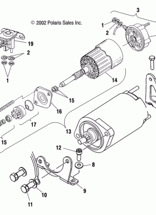 STARTING MOTOR - S04ND6ES / ESA / ESB (4988638863D05)