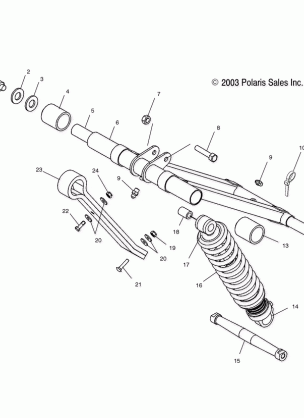 FRONT TORQUE ARM - S04ND6ES / ESA / ESB (4988638863B10)