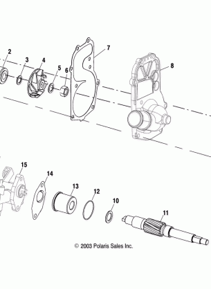 WATER PUMP / OIL PUMP - S04ND6ES / ESA / ESB (4988638863D01)