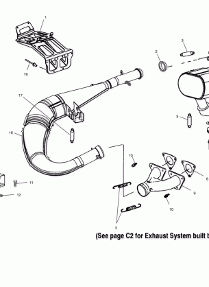 EXHAUST SYSTEM (Built After 8 / 13 / 02) - S03ND5BS (4977927792C14)