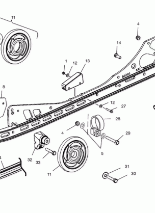 RAIL MOUNTING - S03ND6ES (4982548254B06)