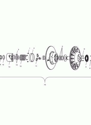 DRIVEN CLUTCH - S03ND6ES (4982548254B14)