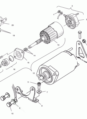 STARTING MOTOR - S03ND6ES (4982548254C14)