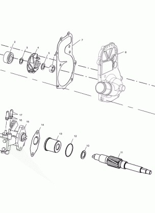 WATER PUMP / OIL PUMP - S03ND6ES (4982548254C08)