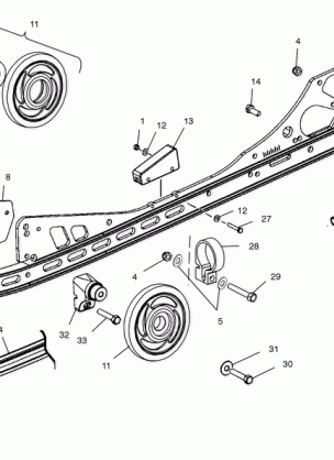 RAIL MOUNTING (M-10) - S03NF5CS / 6ES-S03NE5CS / 6ES (4977827782B11)