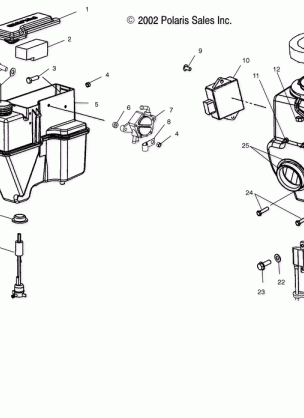 OIL TANK / AIR BOX - S03NP7CS / 7CSA / 7CSB / 8CS / 8CSA / 8CSB-S03NA7CS / 8CS-S03NF7CS / 8CS-S03NE7CS / 8CS (4977847784C14)