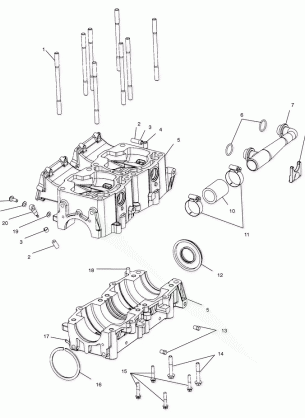 CRANKCASE (700) - S03NP7CS / 7CSA / 7CSB-S03NA7CS-S03NF7CS-S03NE7CS (4977847784D06)