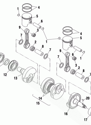 PISTON and CRANKSHAFT - S03NB5BS / A-S03NA5BS-S03NF5BS-S03NE5BS (4977807780D03)