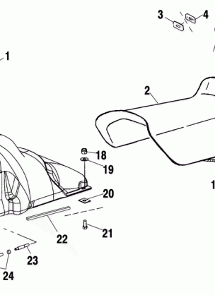 SEAT and GAS TANK - S03NP7CS / 7CSA / 7CSB / 8CS / 8CSA / 8CSB-S03NA7CS / 8CS-S03NF7CS / 8CS-S03NE7CS / 8CS (4977847784A04)