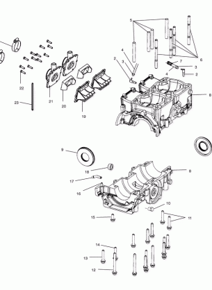 CRANKCASE (500) - S03NP5CS / 5CSA / 5CSB-S03NA5CS-S03NF5CS-S03NE5CS (4977827782D06)