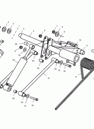 REAR TORQUE ARM - S03NK7CS / A-S03NL7CS / A-S03NK8CS / A-S03NL8CS / A-S03NM8CS (4978037803B11)