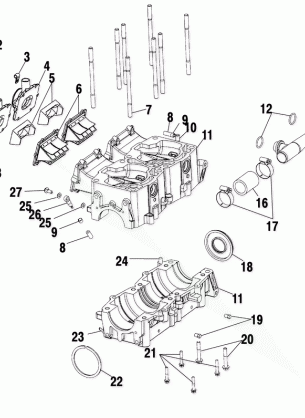 CRANKCASE - S03NK7CS / A-S03NL7CS / A-S03NK8CS / A-S03NL8CS / A-S03NM8CS (4978037803C09)