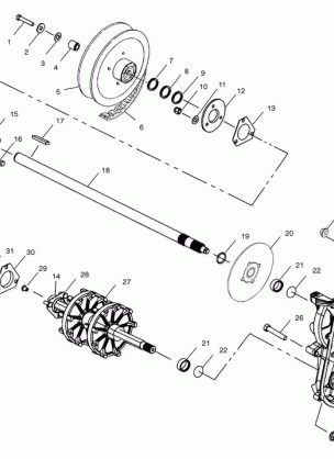 DRIVE TRAIN - S03NK7CS / A-S03NL7CS / A-S03NK8CS / A-S03NL8CS / A-S03NM8CS (4978037803B14)