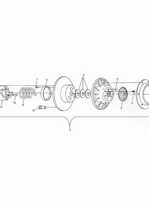 DRIVEN CLUTCH - S03NK7CS / A-S03NL7CS / A-S03NK8CS / A-S03NL8CS / A-S03NM8CS (4978037803C05)