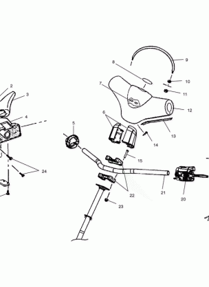 STEERING / HANDLEBAR - S03NM8CS (4977657765B04)