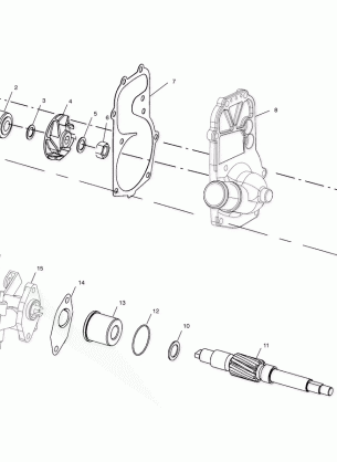 WATER PUMP / OIL PUMP (500) - S03NP5CS / 5CSA / 5CSB-S03NA5CS-S03NF5CS-S03NE5CS (4977827782D10)