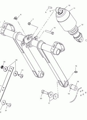 FRONT TORQUE ARM (EDGE) - S03NP5CS / 5CSA / 5CSB / 6ES / 6ESA / 6ESB-S03NA5CS / 6ES (4977827782B09)