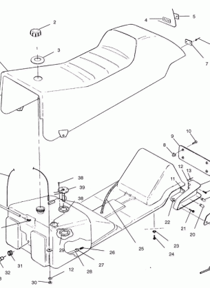 SEAT and GAS TANK - S03SB8AS (4978257825A04)