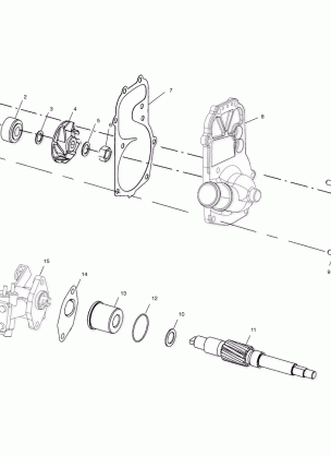 WATER PUMP / OIL PUMP - S03ST6ES / S03ST6ESA (4978357835C09)