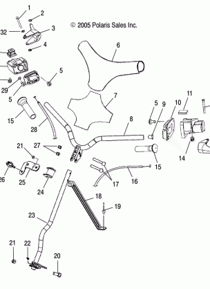 HANDLEBAR and CONTROLS - S03WB1AS (4997579757A09)